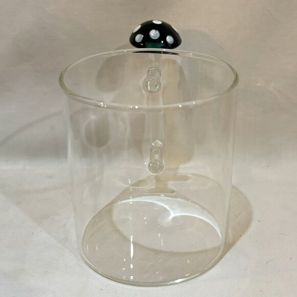 Core Home Magical Woodland Green Mushroom 13 oz Durable Glass Coffee Tea Mug - Picture 2 of 5